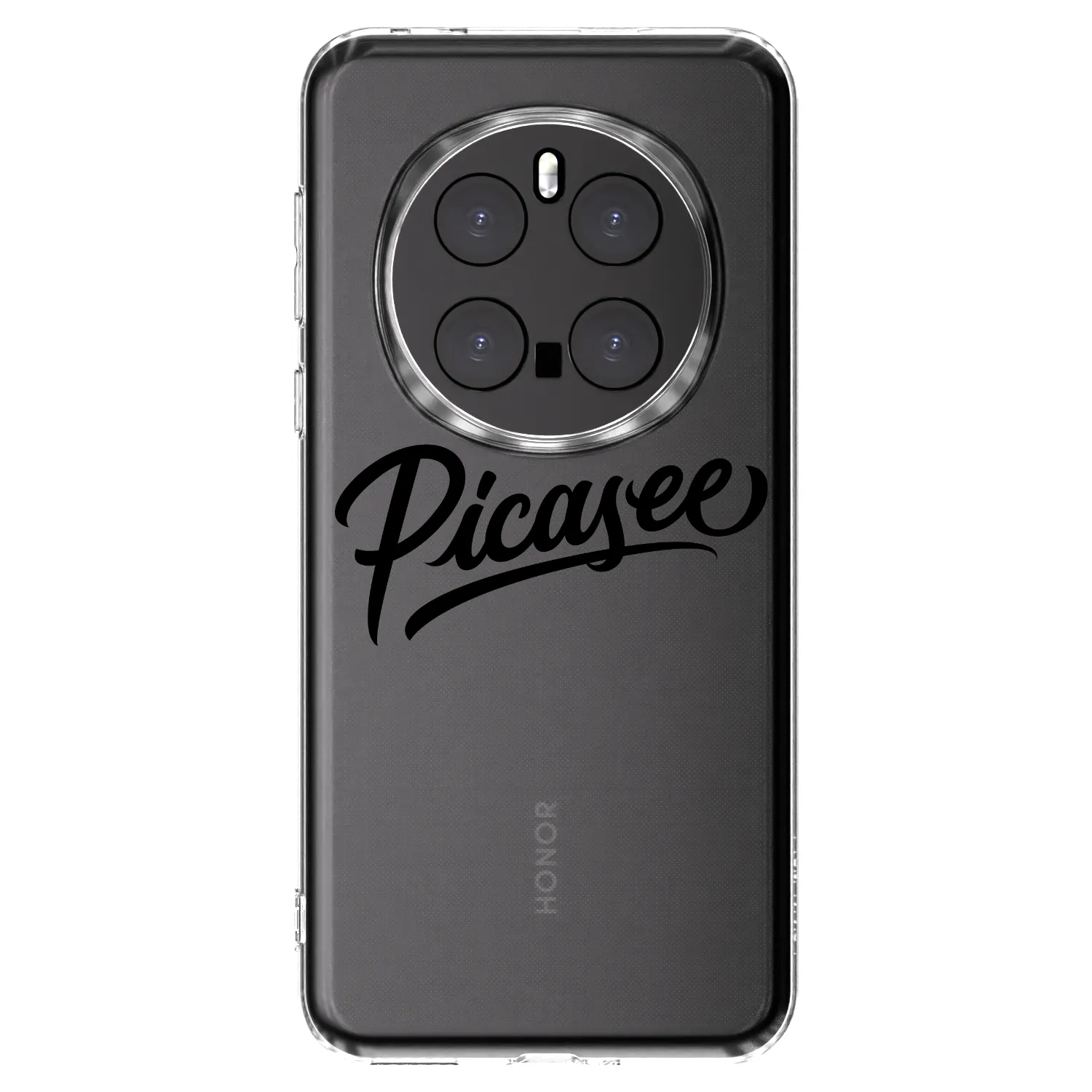 Picasee silikonska prozirna maskica za Honor Magic7 Pro 5G - Picasee - old logo - black