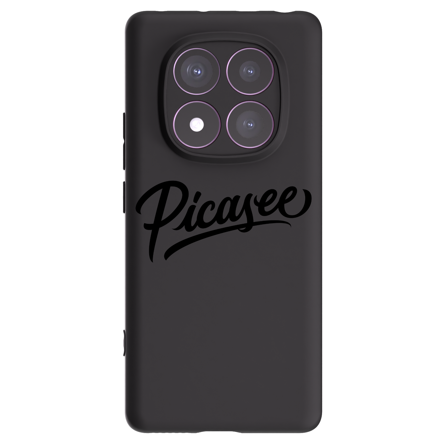 Picasee crna silikonska maskica za Xiaomi Redmi Note 14 Pro 4G - Picasee - old logo - black