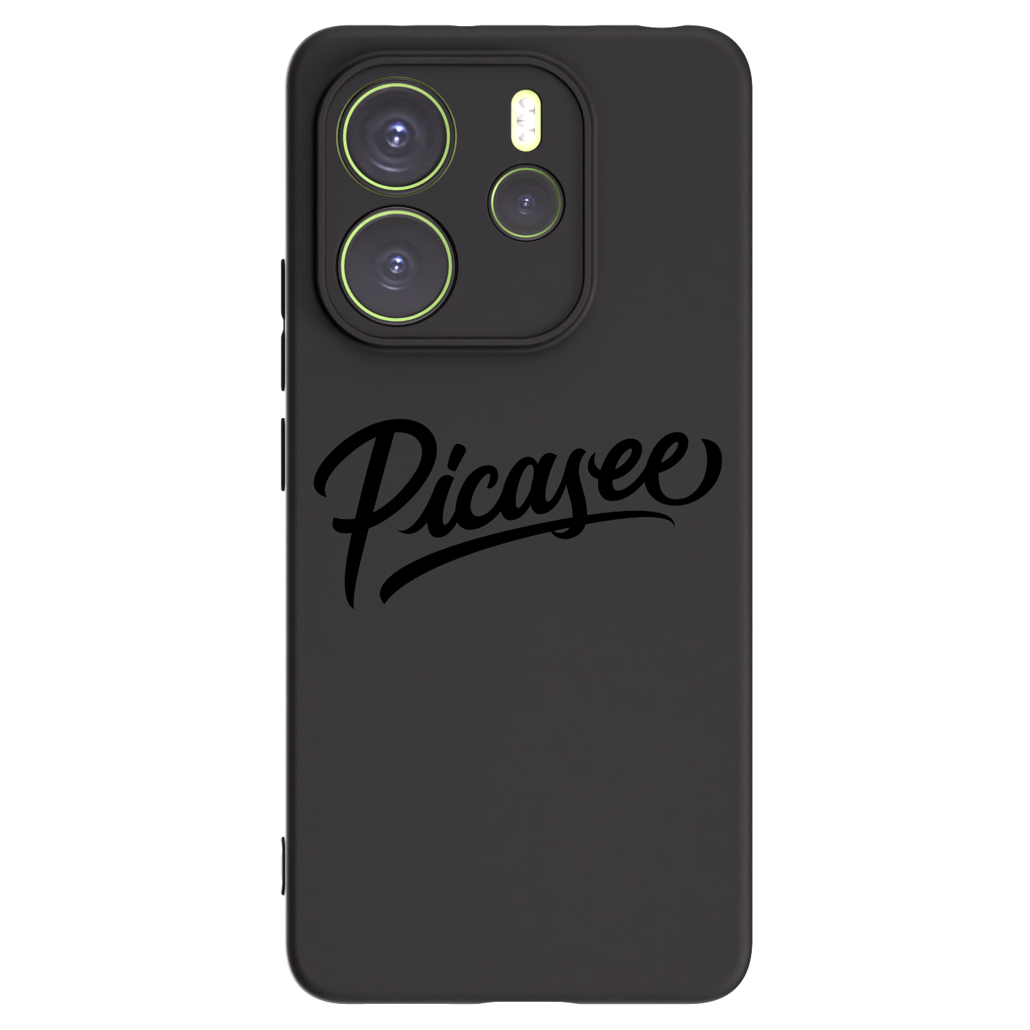 Picasee crna silikonska maskica za Xiaomi Redmi Note 14 4G - Picasee - old logo - black