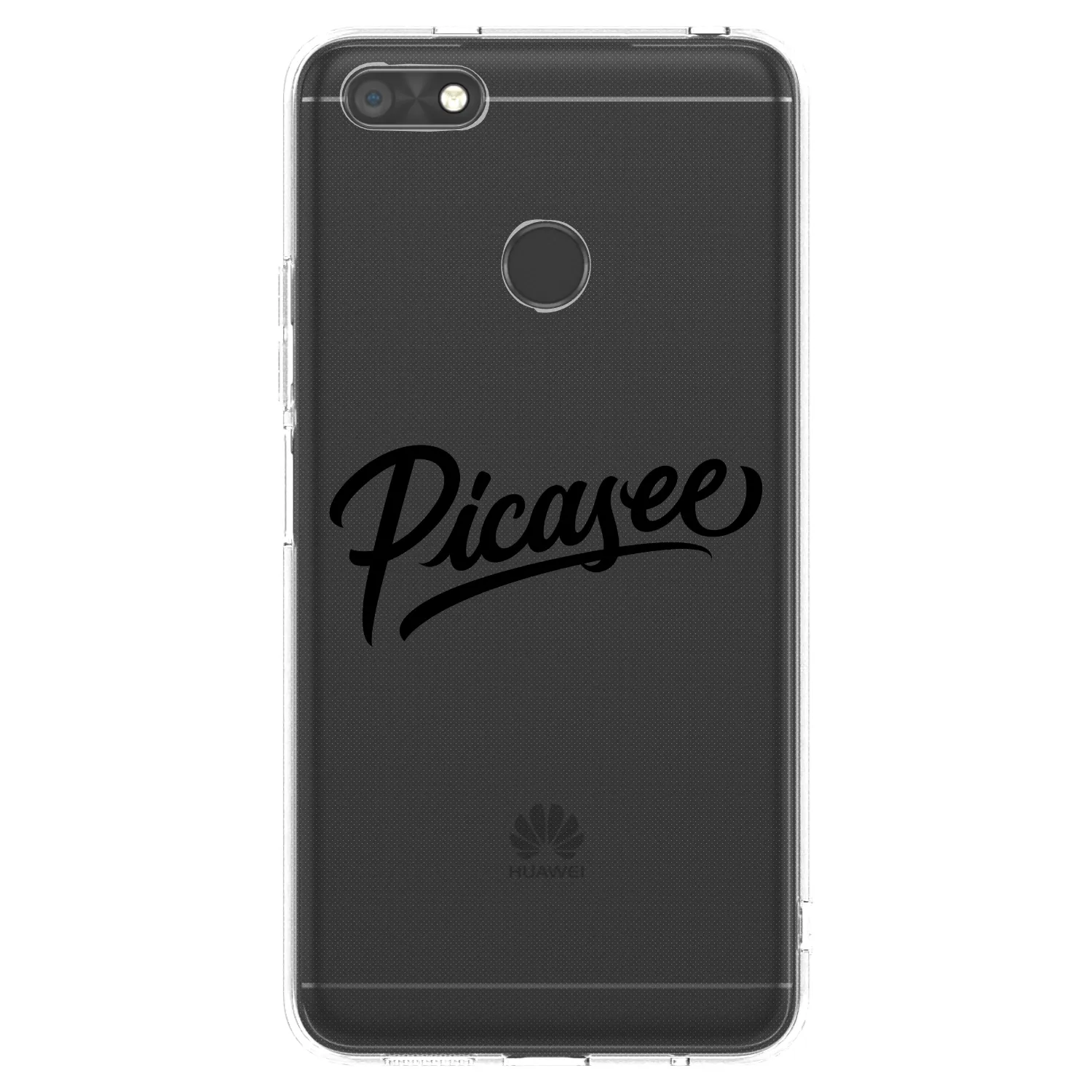 Picasee silikonska prozirna maskica za Huawei P9 Lite Mini - Picasee - old logo - black
