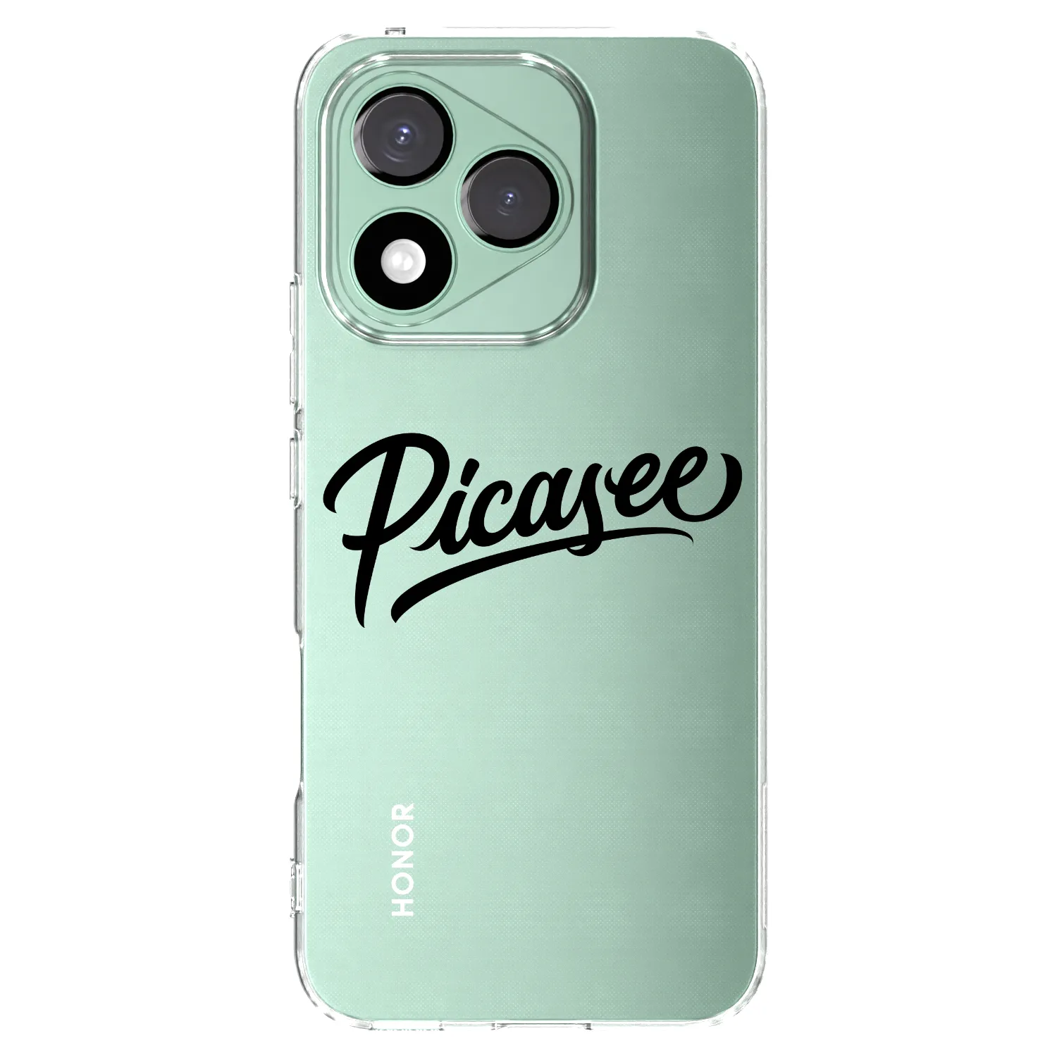 Picasee silikonska prozirna maskica za Honor 400 Lite 5G - Picasee - old logo - black