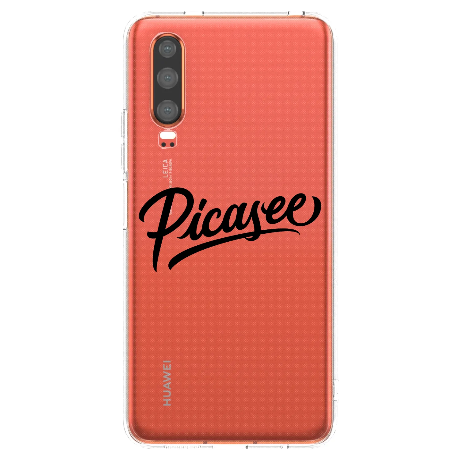 Picasee silikonska prozirna maskica za Huawei P30 - Picasee - old logo - black