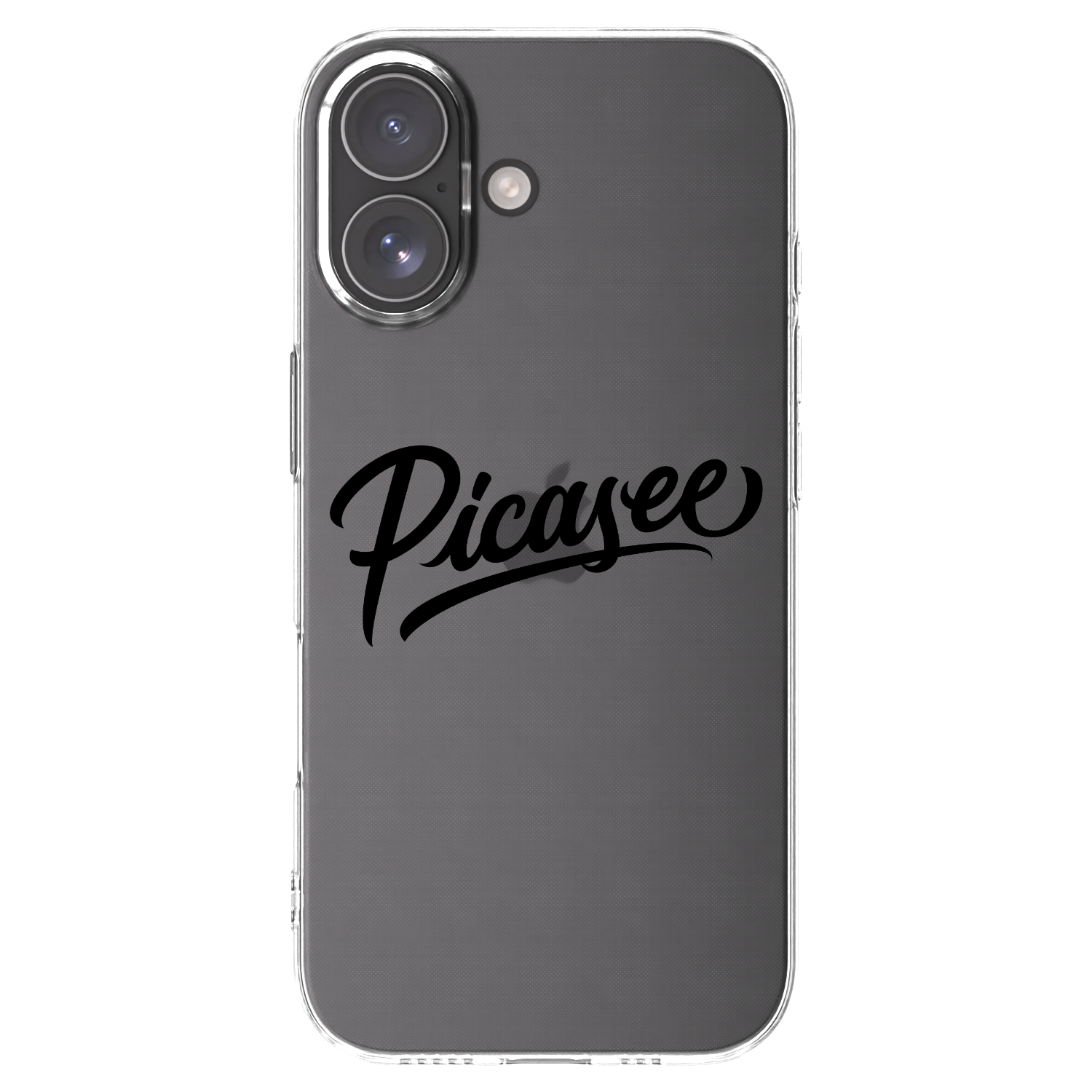 Picasee silikonska prozirna maskica za Apple iPhone 17 - Picasee - old logo - black