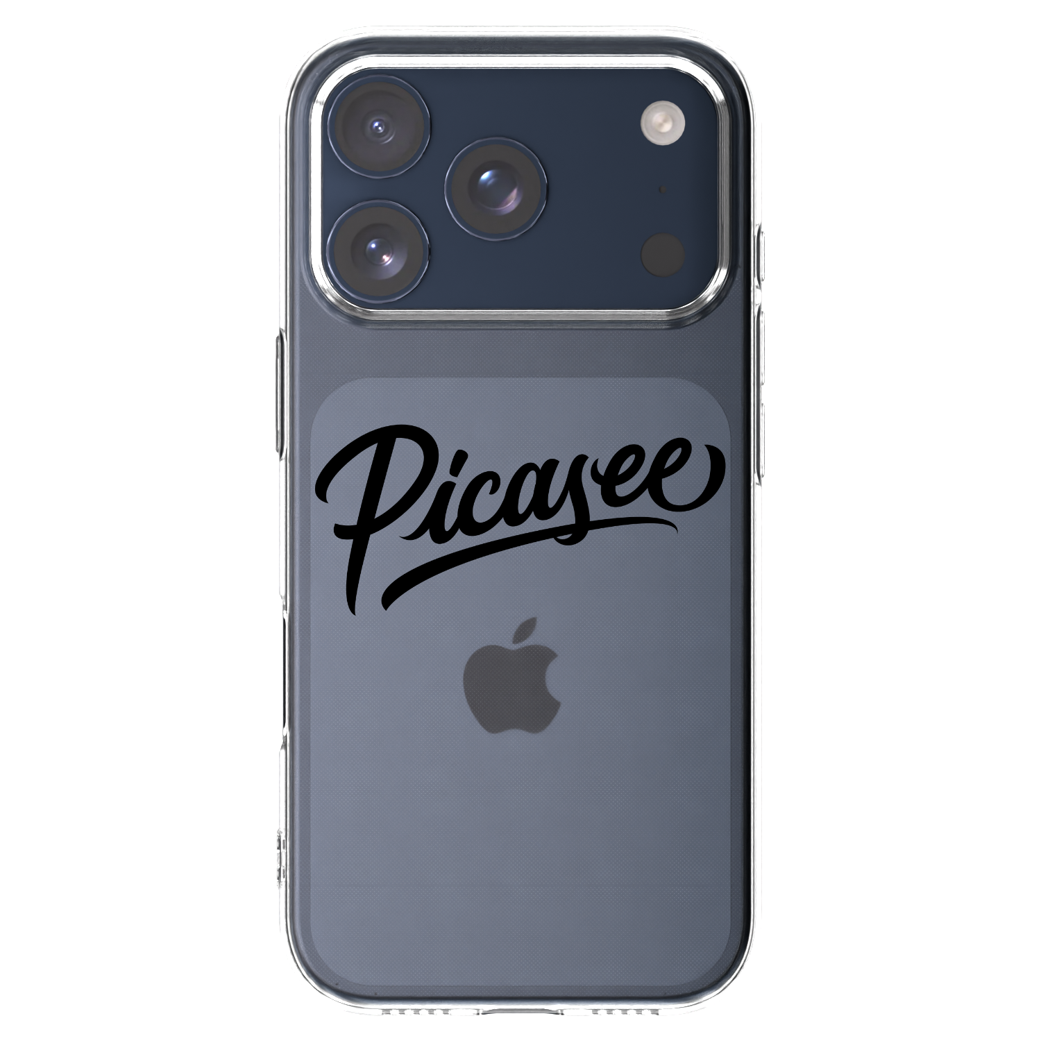Picasee silikonska prozirna maskica za Apple iPhone 17 Pro - Picasee - old logo - black