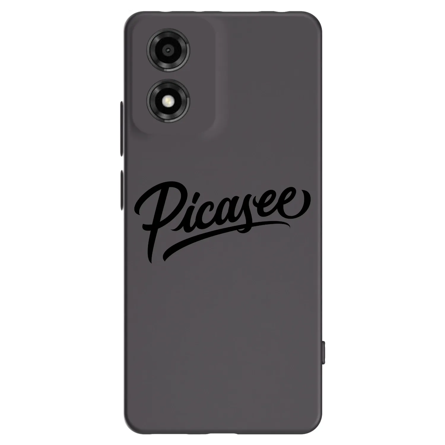 Picasee crna silikonska maskica za Motorola Moto E14 - Picasee - old logo - black