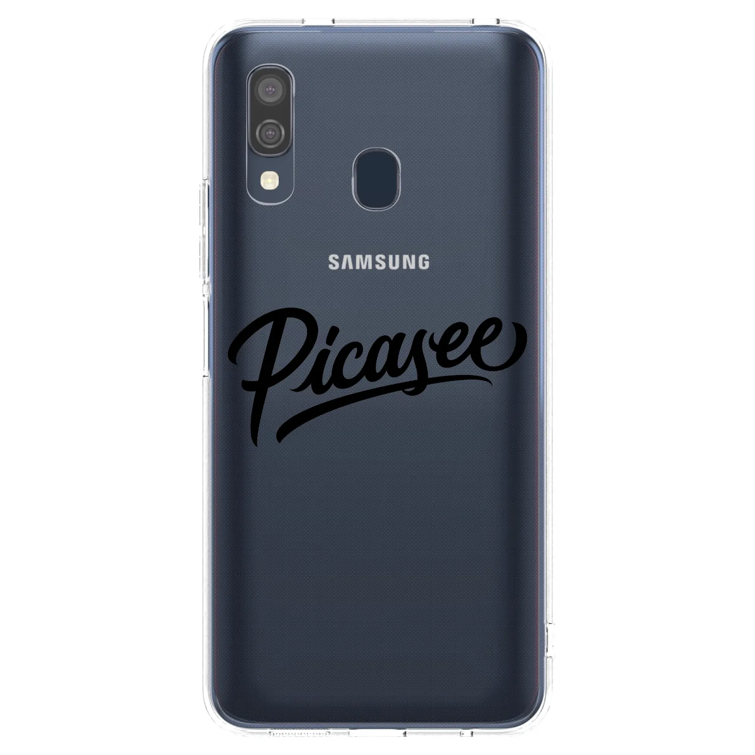 Picasee silikonska prozirna maskica za Samsung Galaxy A40 A405F - Picasee - old logo - black