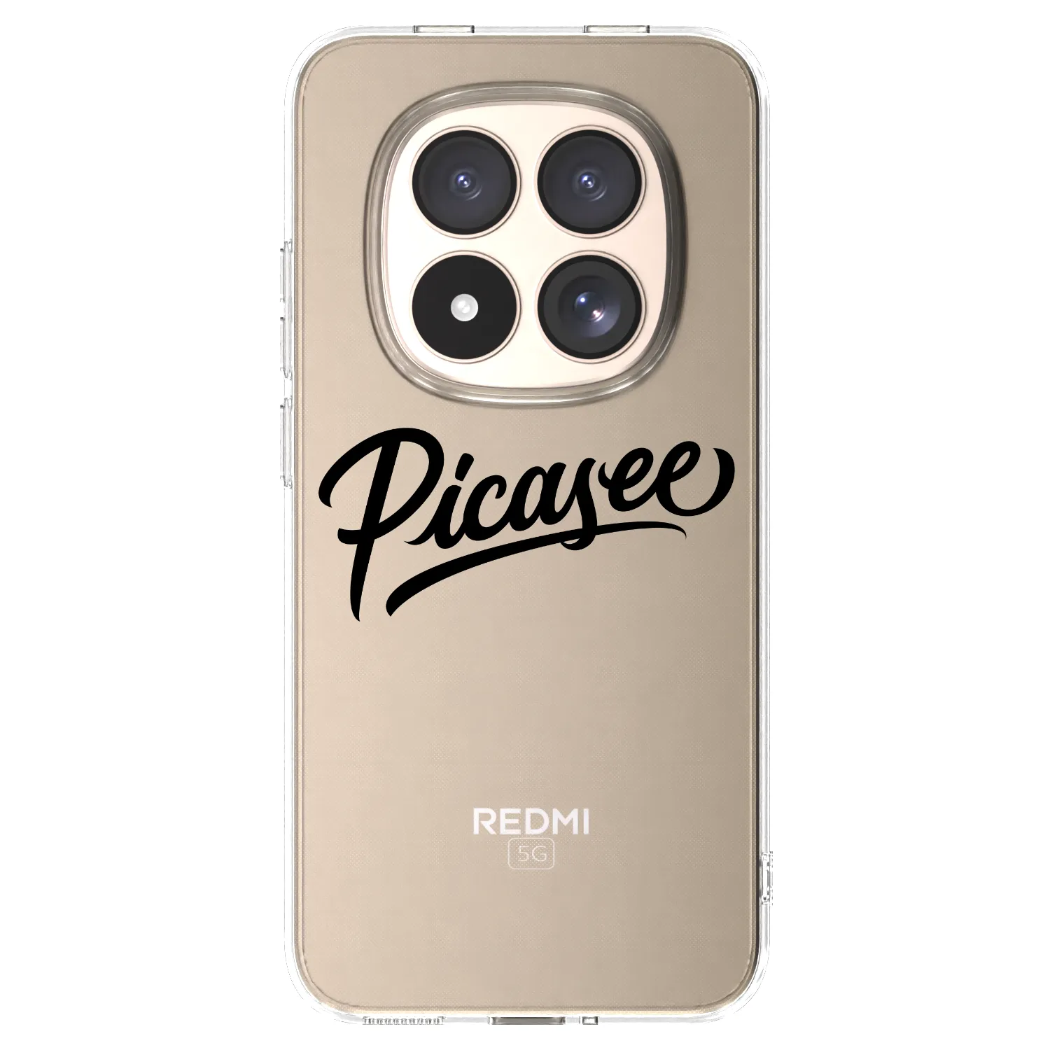 Picasee silikonska prozirna maskica za Xiaomi Redmi Note 15 Pro 4G - Picasee - old logo - black