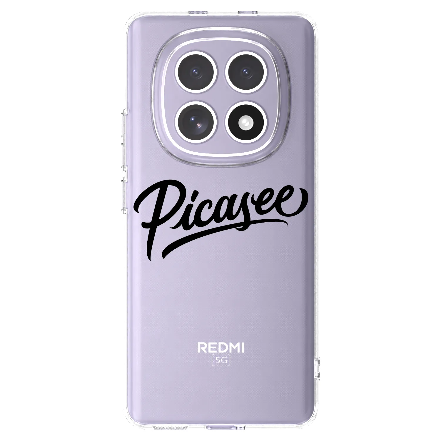 Picasee silikonska prozirna maskica za Xiaomi Redmi Note 15 - Picasee - old logo - black