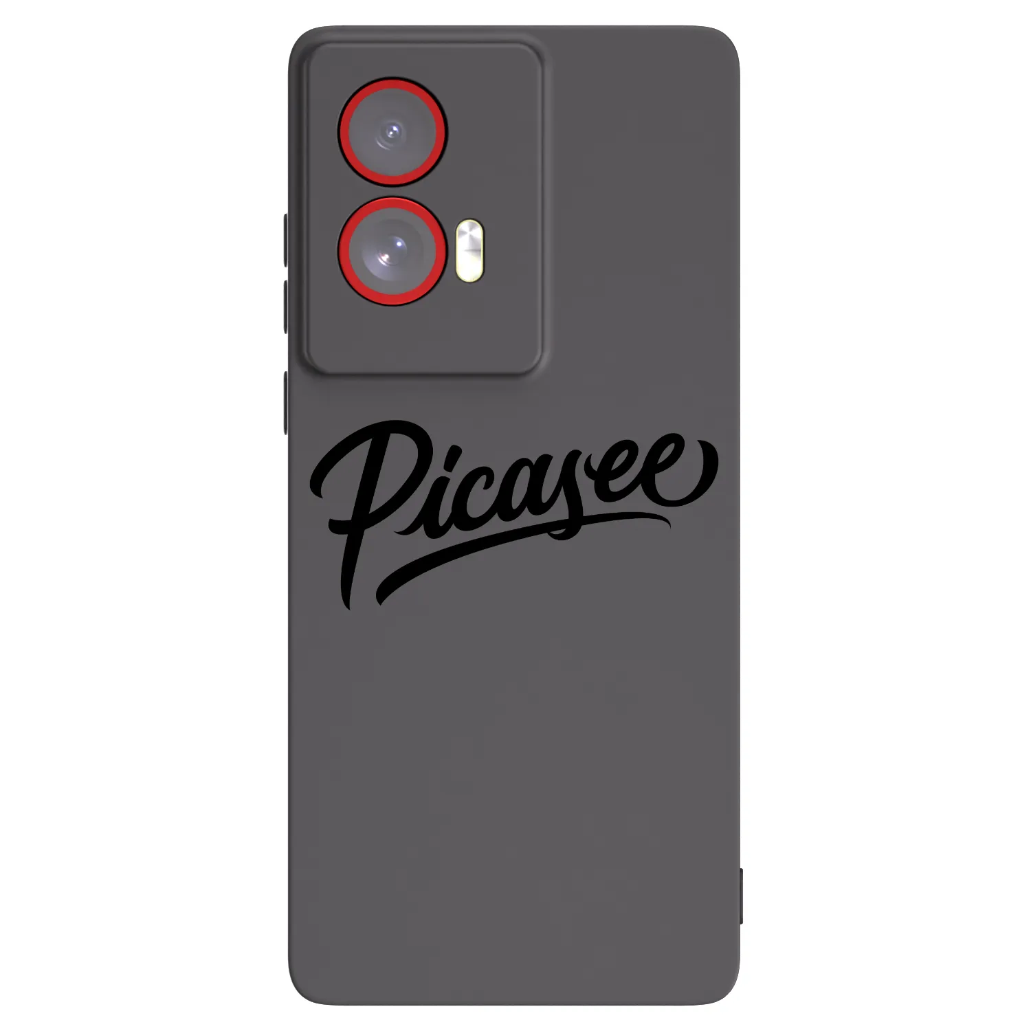Picasee crna silikonska maskica za Motorola Edge 50 Fusion - Picasee - old logo - black