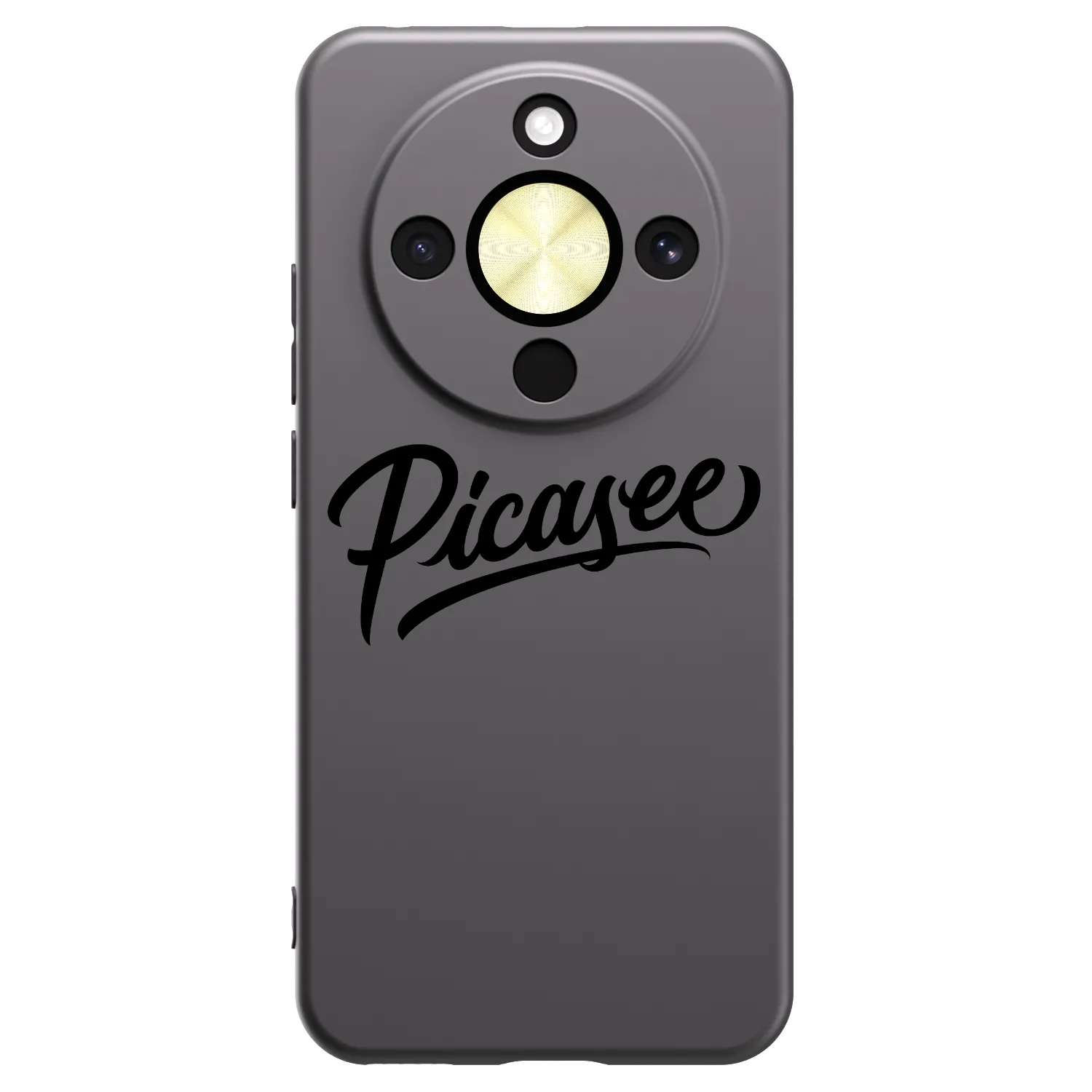 Picasee crna silikonska maskica za Honor Magic8 Lite 5G - Picasee - old logo - black