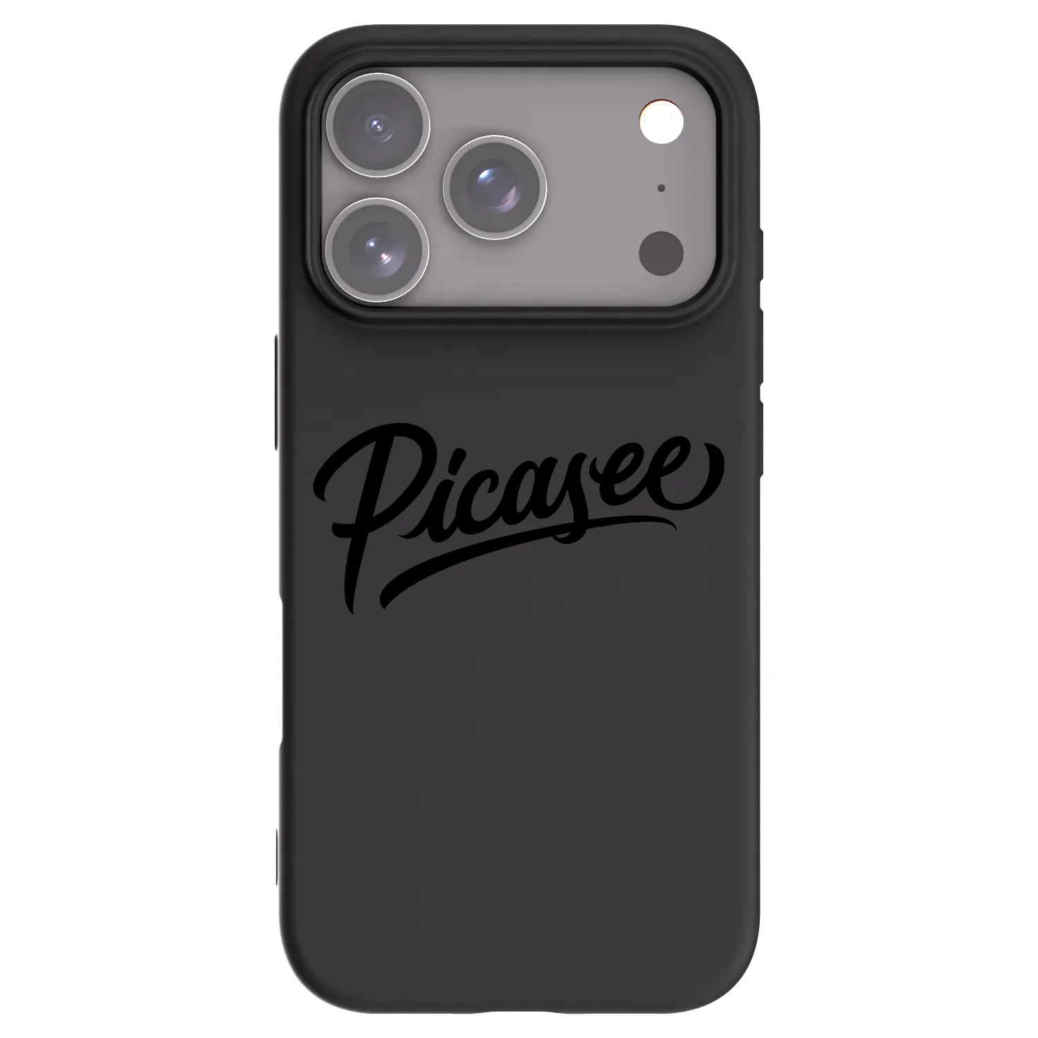 Picasee crna silikonska maskica za Apple iPhone 18 Pro - Picasee - old logo - black