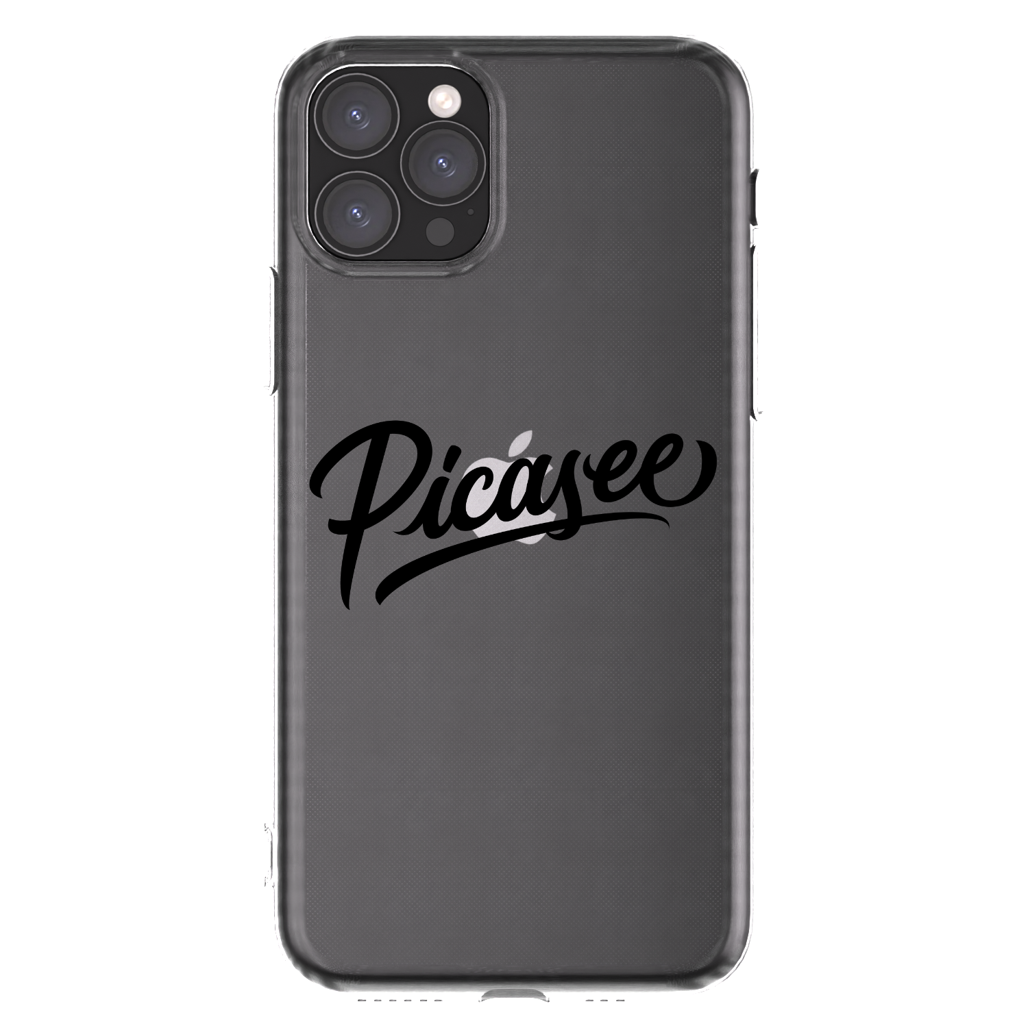 Picasee silikonska prozirna maskica za Apple iPhone 11 Pro - Picasee - old logo - black
