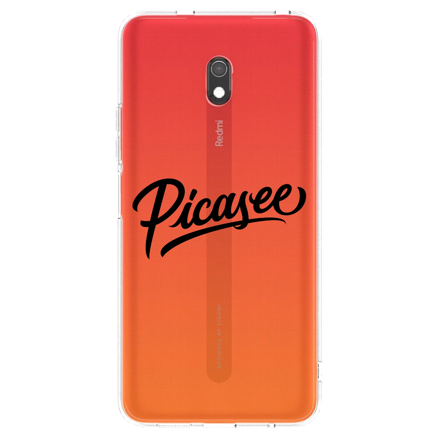 Picasee silikonska prozirna maskica za Xiaomi Redmi 8A - Picasee - old logo - black