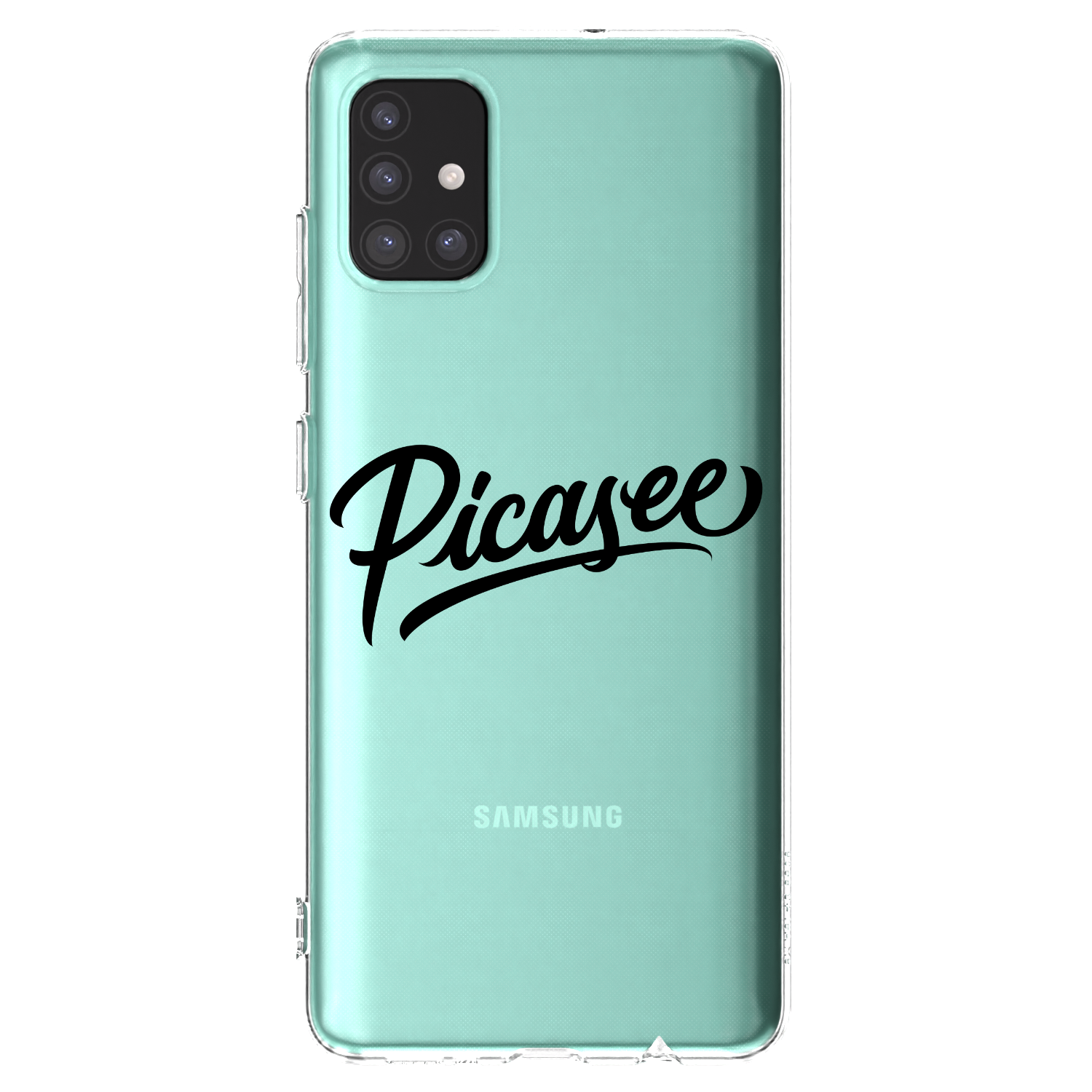 Picasee silikonska prozirna maskica za Samsung Galaxy A51 A515F - Picasee - old logo - black