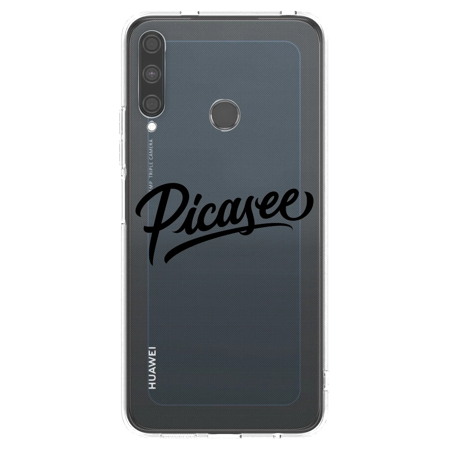Picasee silikonska prozirna maskica za Huawei P40 Lite E - Picasee - old logo - black