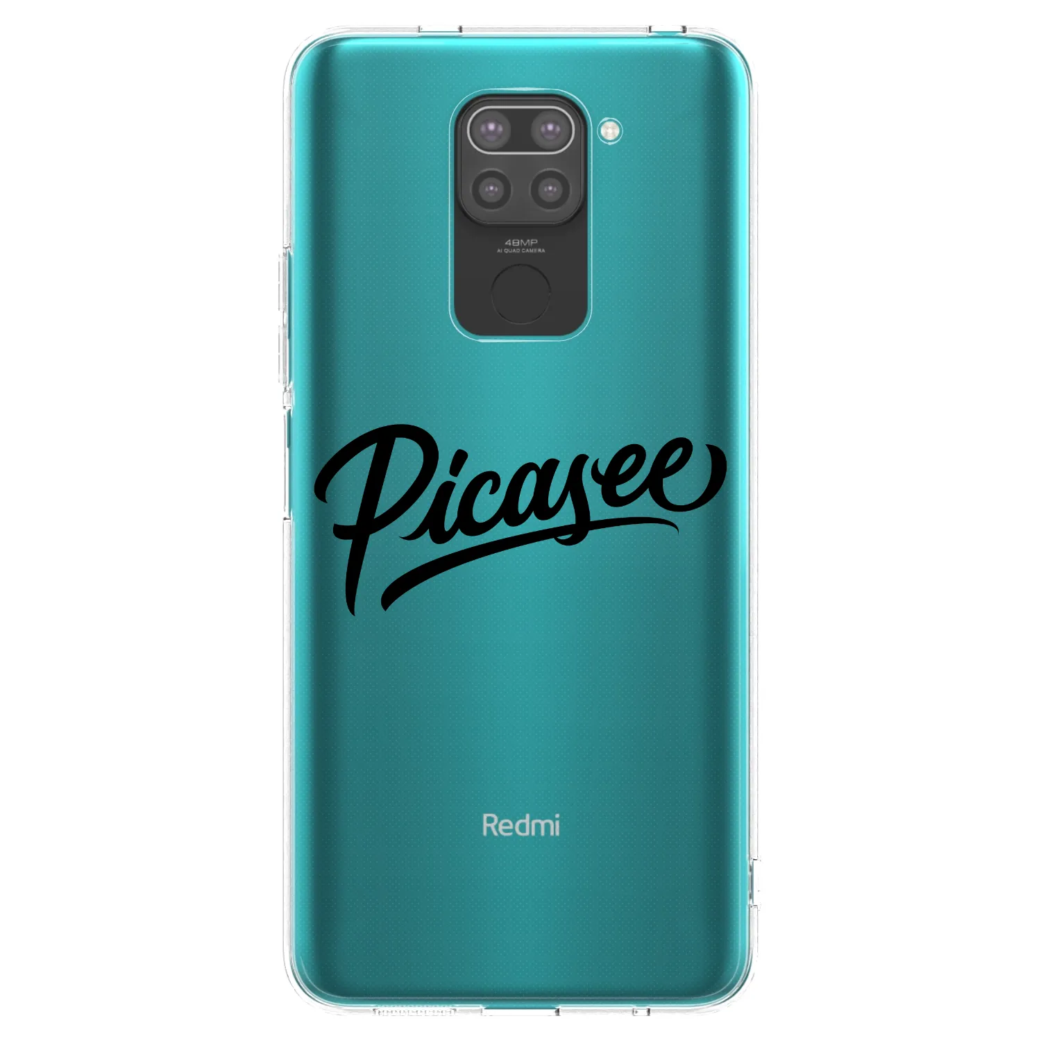 Picasee crna silikonska maskica za Xiaomi Redmi Note 9 - Picasee - old logo - black