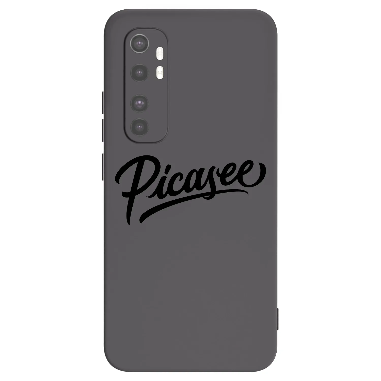 Picasee crna silikonska maskica za Xiaomi Mi Note 10 Lite - Picasee - old logo - black