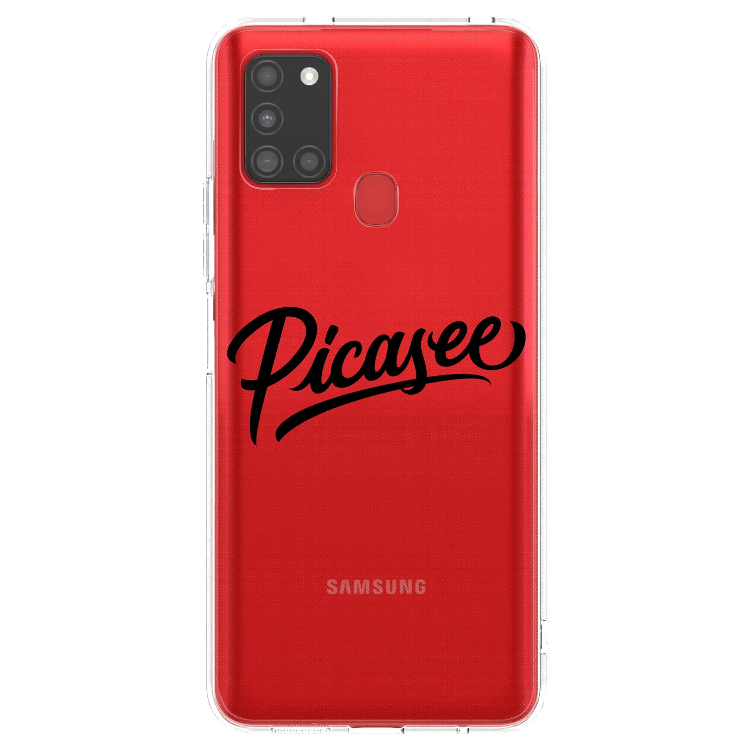 Picasee silikonska prozirna maskica za Samsung Galaxy A21s - Picasee - old logo - black