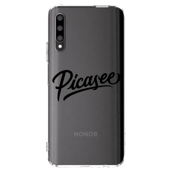 Picasee silikonska prozirna maskica za Honor 9X Pro - Picasee - old logo - black
