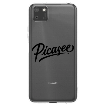 Picasee silikonska prozirna maskica za Huawei Y5P - Picasee - old logo - black