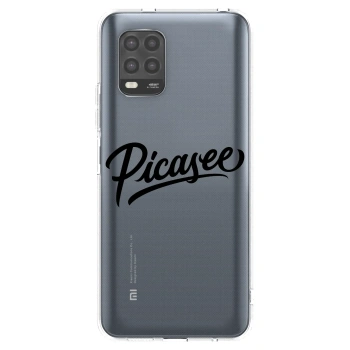 Picasee silikonska prozirna maskica za Xiaomi Mi 10 Lite - Picasee - old logo - black
