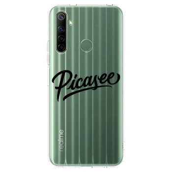 Picasee silikonska prozirna maskica za Realme 6i - Picasee - old logo - black