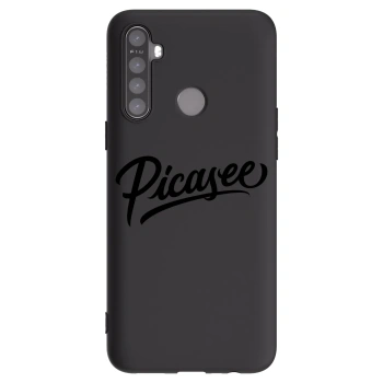 Picasee crna silikonska maskica za Realme 5 - Picasee - old logo - black