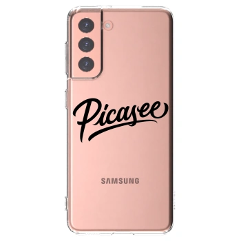 Picasee silikonska prozirna maskica za Samsung Galaxy S21 5G G991B - Picasee - old logo - black