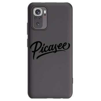 Picasee crna silikonska maskica za Xiaomi Redmi Note 10 - Picasee - old logo - black