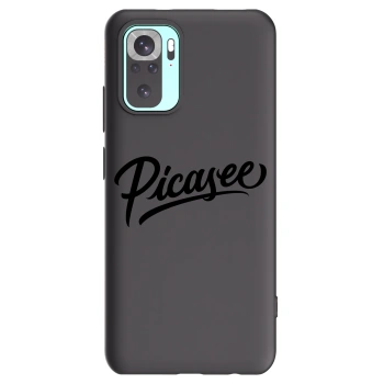 Picasee crna silikonska maskica za Xiaomi Redmi Note 10 Pro - Picasee - old logo - black