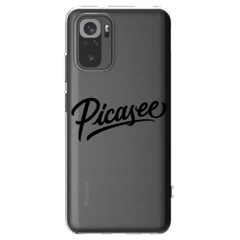 Picasee silikonska prozirna maskica za Xiaomi Redmi Note 10S - Picasee - old logo - black