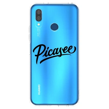 Picasee silikonska prozirna maskica za Huawei P20 Lite - Picasee - old logo - black