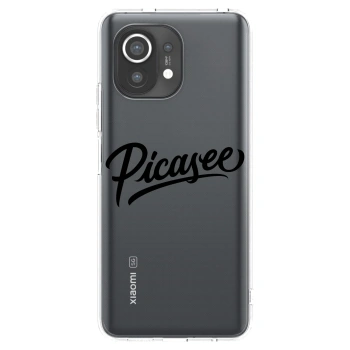 Picasee silikonska prozirna maskica za Xiaomi Mi 11 - Picasee - old logo - black