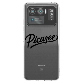 Picasee silikonska prozirna maskica za Xiaomi Mi 11 Ultra - Picasee - old logo - black