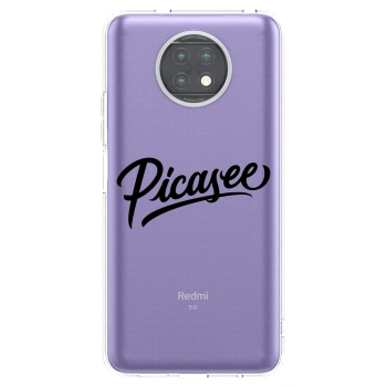 Picasee silikonska prozirna maskica za Xiaomi Redmi Note 9T - Picasee - old logo - black