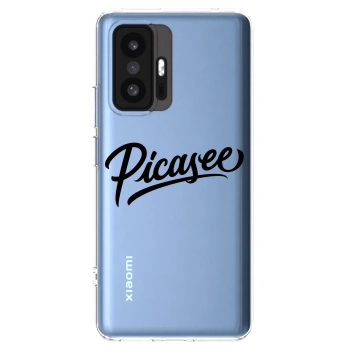 Picasee silikonska prozirna maskica za Xiaomi 11T Pro - Picasee - old logo - black