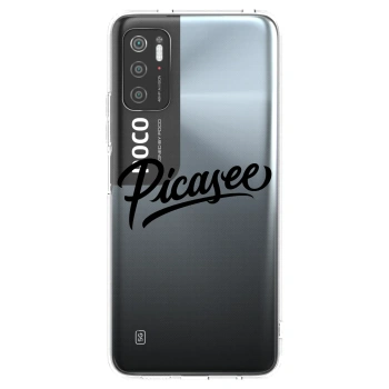 Picasee silikonska prozirna maskica za Xiaomi Poco M3 Pro 5G - Picasee - old logo - black