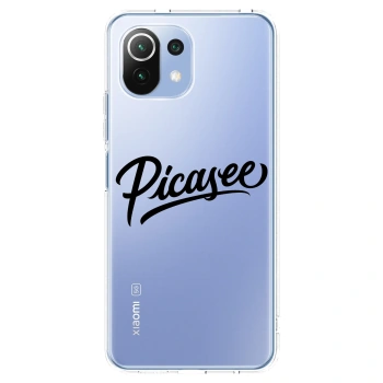 Picasee silikonska prozirna maskica za Xiaomi 11 Lite 5G NE - Picasee - old logo - black