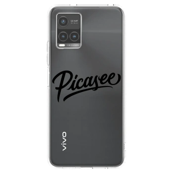 Picasee silikonska prozirna maskica za Vivo Y33s - Picasee - old logo - black