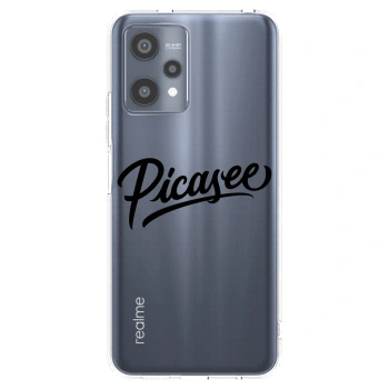 Picasee silikonska prozirna maskica za Realme 9 Pro 5G - Picasee - old logo - black