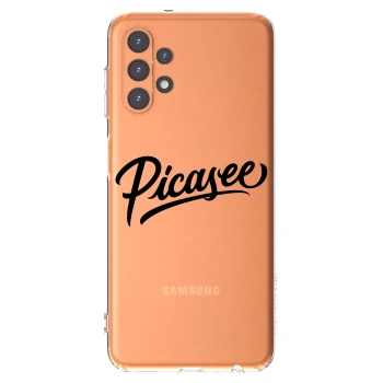 Picasee silikonska prozirna maskica za Samsung Galaxy A13 4G A135 - Picasee - old logo - black