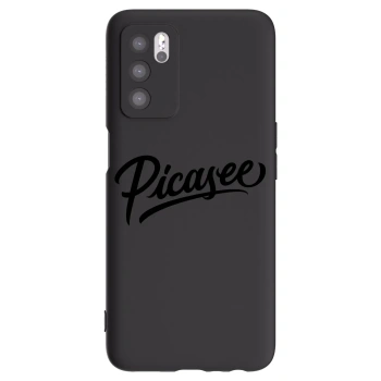 Picasee crna silikonska maskica za OPPO A16s - Picasee - old logo - black