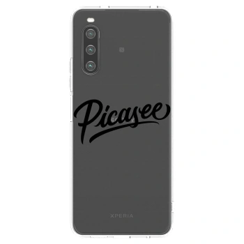 Picasee silikonska prozirna maskica za Sony Xperia 10 IV 5G - Picasee - old logo - black