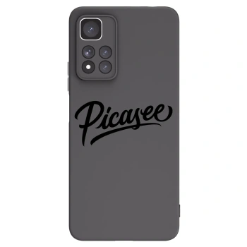 Picasee crna silikonska maskica za Xiaomi Redmi Note 11 Pro+ 5G - Picasee - old logo - black