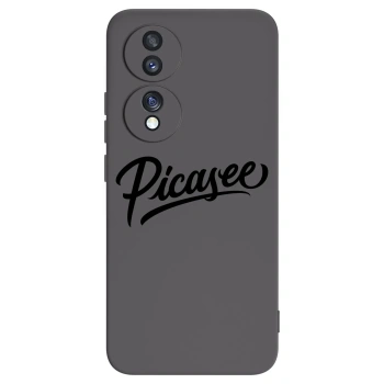Picasee crna silikonska maskica za Honor 70 - Picasee - old logo - black