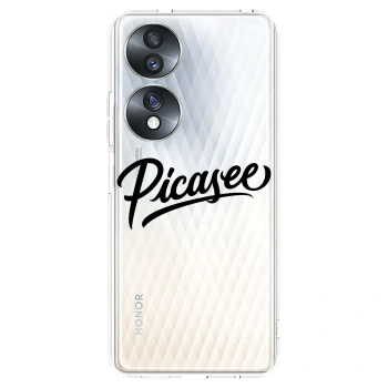 Picasee silikonska prozirna maskica za Honor 70 - Picasee - old logo - black