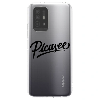 Picasee silikonska prozirna maskica za OPPO A94 5G - Picasee - old logo - black