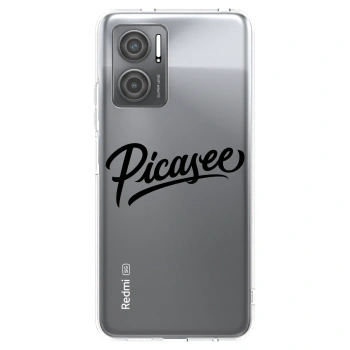 Picasee silikonska prozirna maskica za Xiaomi Redmi 10 5G - Picasee - old logo - black