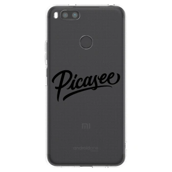 Picasee silikonska prozirna maskica za Xiaomi Redmi A1 - Picasee - old logo - black