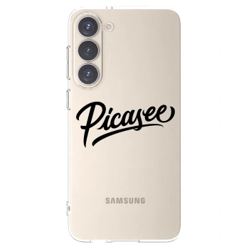 Picasee silikonska prozirna maskica za Samsung Galaxy S23+ 5G - Picasee - old logo - black